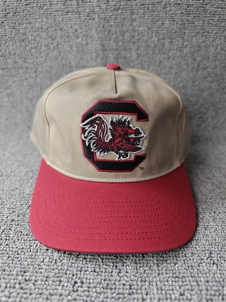 Mitchell & Ness South Carolina Gamecocks Snapback Hat Khaki Red Cap