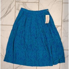 NWT VTG Sophisticates By Pendleton Womens Sz 12 Made In USA A Line Floral Skirt