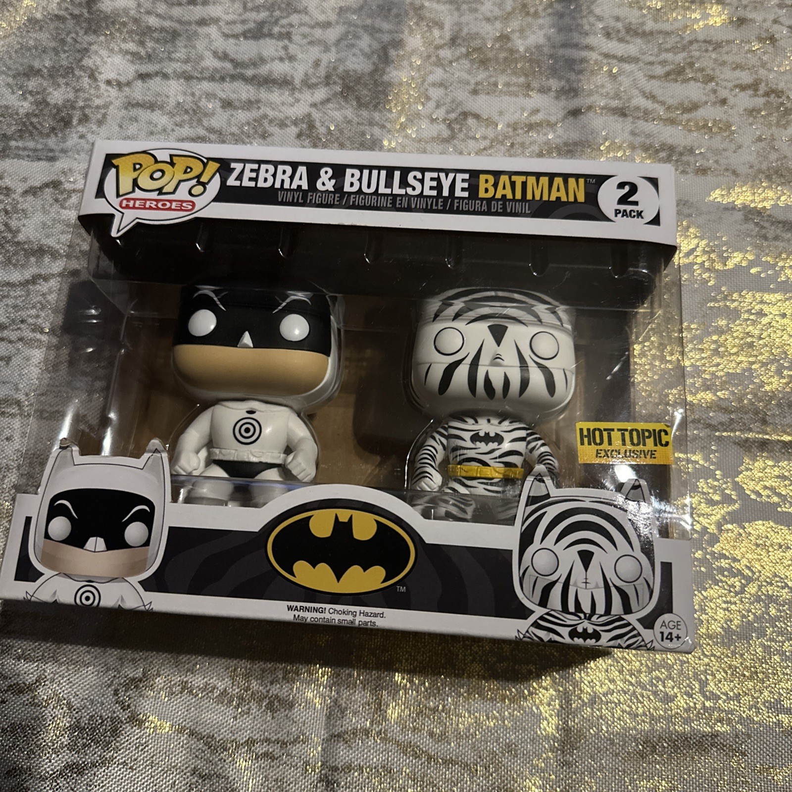Funko Pop! Heroes Zebra and Bullseye Batman - 2 Pack - Hot Topic Exclusive