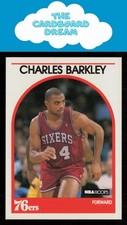Charles Barkley 1989-90 Hoops #110 HOF Philadelphia 76ers Basketball Card