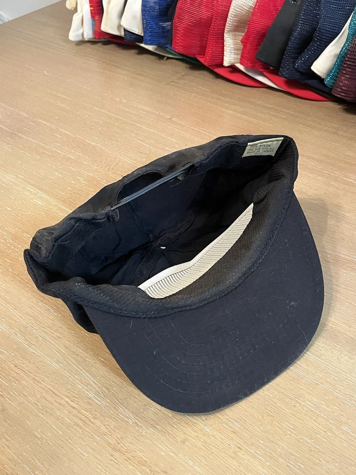 Sombrero de camionero vintage negro camel  Foto 4 de 4