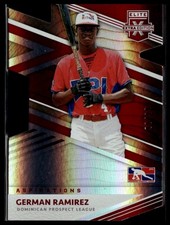 2020 Panini Elite Extra Edition #196 German Ramirez Aspirations Die Cut #/22