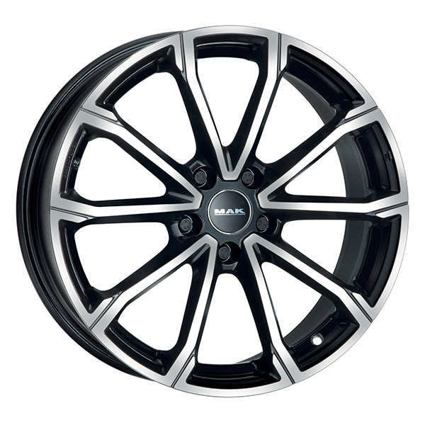 Cerchio In Lega MAK NTT 7x17 4x100 ET42 - Nero Lucido, Per Auto