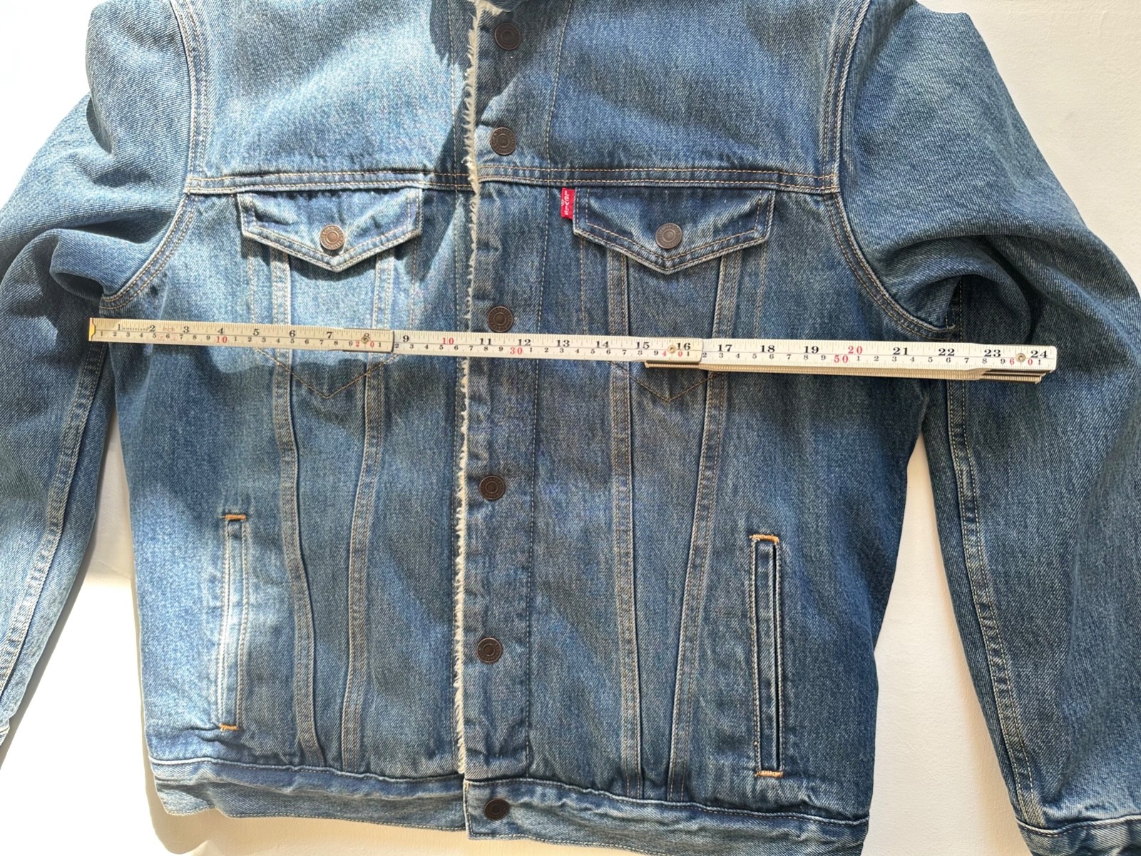 Seahawks Patch Levis Lined Jacket Medium - image 3