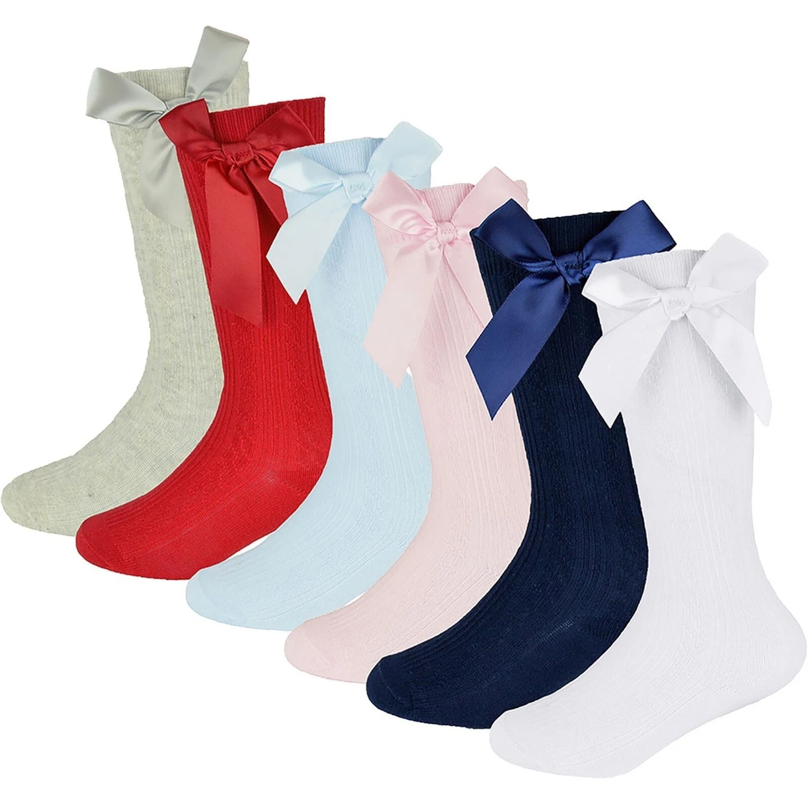 Infant Baby Girls Knee High Socks with Ribbon Bow Kids Newborn Footwear socks
Opens in a new window