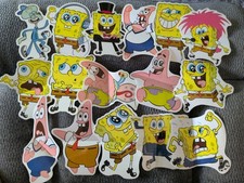 SpongeBob SquarePants Set of 16 Vintage Vending Machine Stickers 2010 Gary RARE
