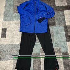 NEW Reebok Black/blue Set 2 Piece Mens Jogger Burgundy Size Large NWT