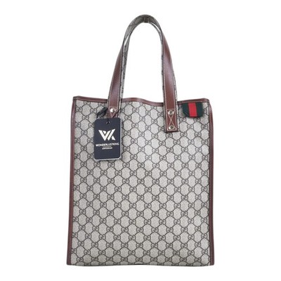 GUCCI GG Supreme Web Loop Tote Bag Sherry Line Shopper Re-Edition OP: 990 
