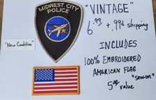 Vintage Midwest City Police Patch