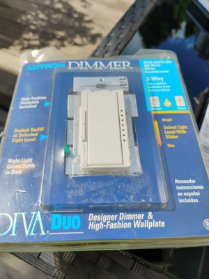 Lutron Contemporary 3 way dimmer -DVW-603PH-WH- White