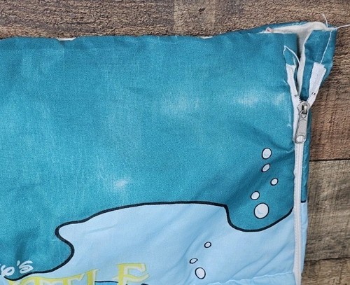 Sacco a pelo Disney La Sirenetta vintage anni 90 zip intorno Ariel Flounder - Foto 2 di 4
