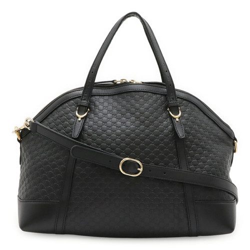 GUCCI Microguccissima Handbag Tote Bag Shoulder Leather Black 309614 GZl1ievi