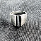 Hans Hansen Sterling Silver 925 Onyx Ring Vintage Danish