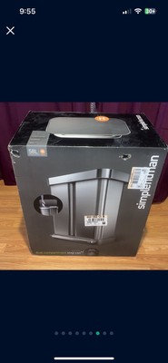 simplehuman 58 Liter 15.3 Gallon Dual Compartment Stainless Steel w/ Trash Can