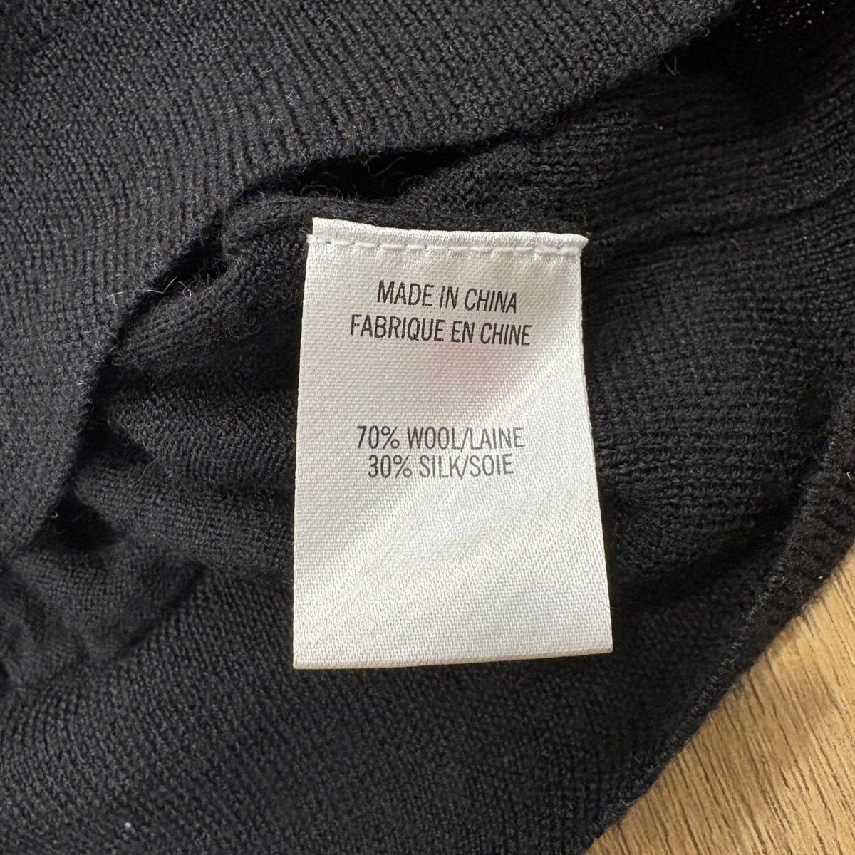 🌟THEORY🌟 PAULET FLUIDITY WOOL SILK TURTLENECK SWEATER BLACK SZ XS View 6