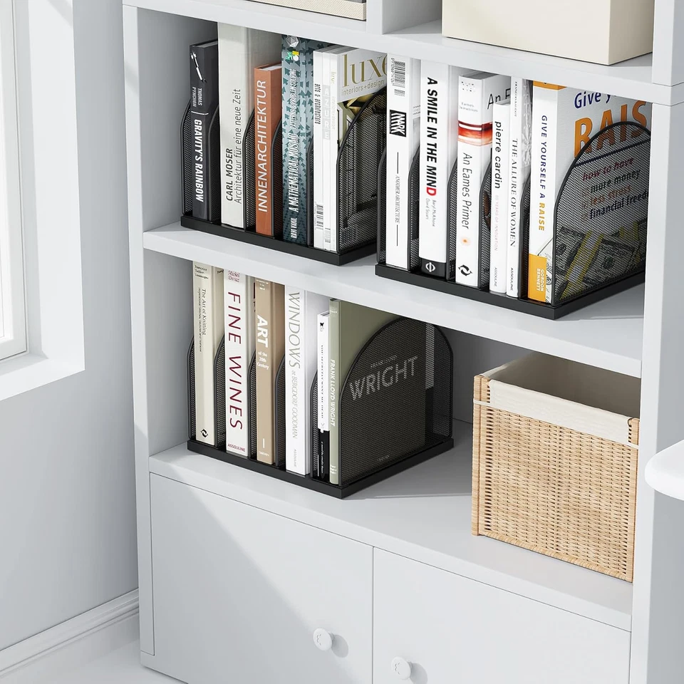 Organizador de archivos de escritorio, organizador de escritorio con 5 compartimentos, organizador de papel para Foto 4 de 4