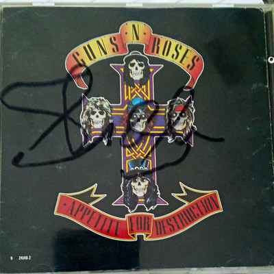 Guns N' Roses Appetite For Destruction CD 1987 Signatur Slash