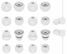 IiEXCEL 8 Pairs Replacement Compatible with Beats Flex Earbuds S/M/L/D, Gray