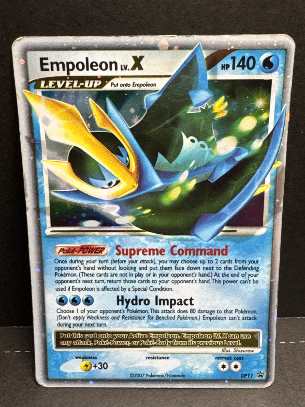 Empoleon LV.X DP11 Ultra Rare Black Star Promo Pokemon Card