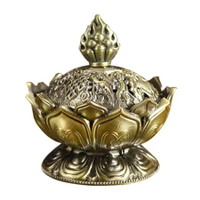 Lotus Incense Holder Brass Incense Burner Cone Incense Catcher Holder Burner