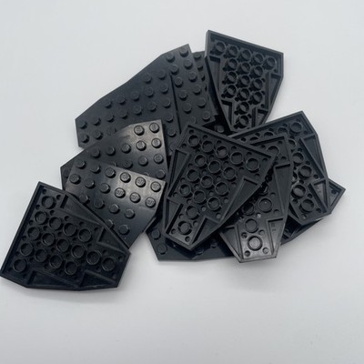 Lego 2625 Schwarz Black 13x Wedge Plate 7x6 Without Stud Notched Boat Bow Plate