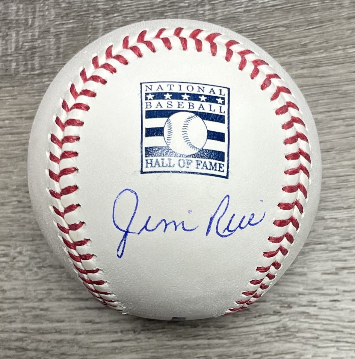 Jim Rice Boston Red Sox Signed HOF Logo MLB Baseball Fanatics