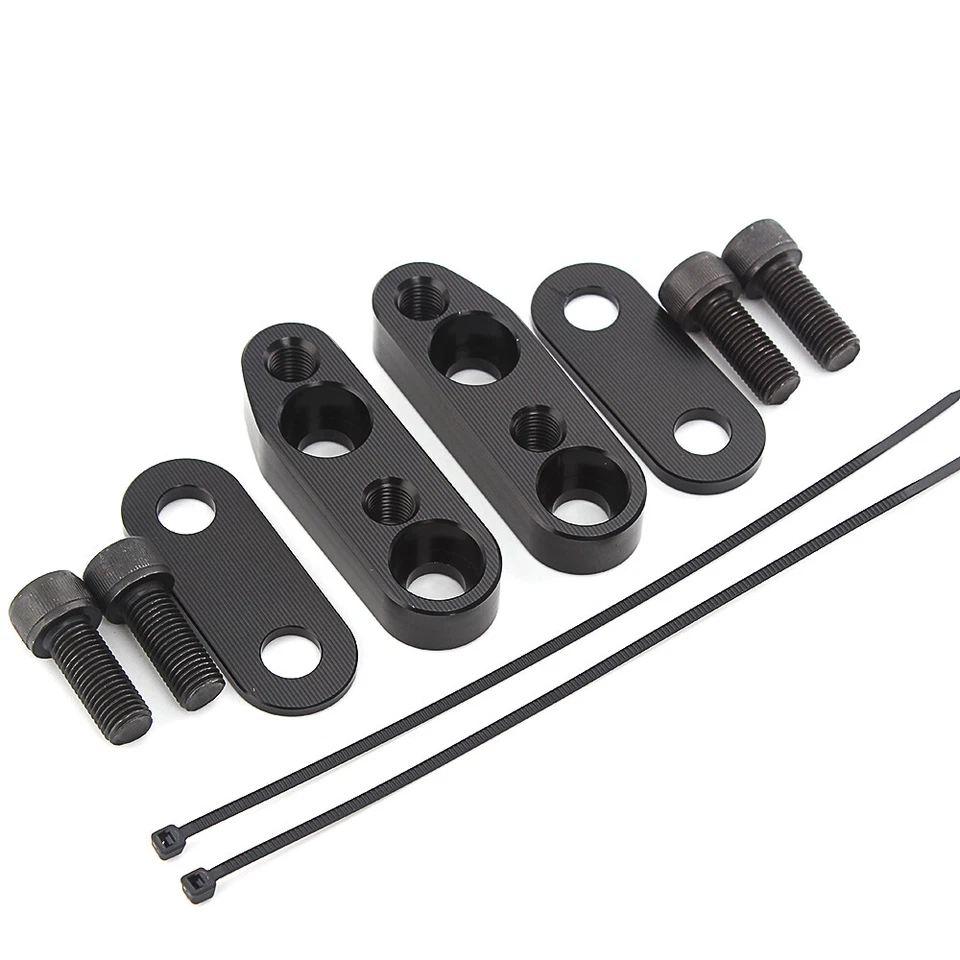 Adaptador elevador manillar moto negro para Honda GoldWing GL1800 1800 01-17 Foto 4 de 4