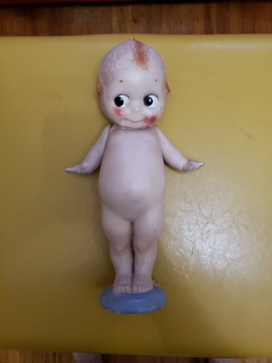 Original 1913 Rose O'Neill Composition 12” Kewpie Doll Blue Original 1913 Rose O'Neill Composition 12” Kewpie Doll Blue