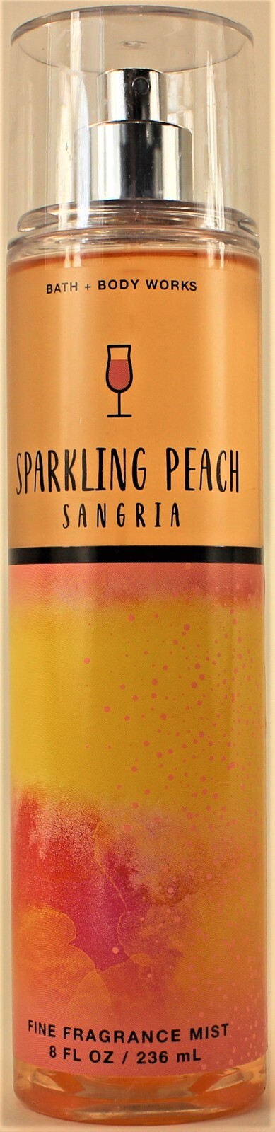 Bath & Body Works SPARKLING PEACH SANGRIA Fine Fragrance Body Mist Spray 8Oz