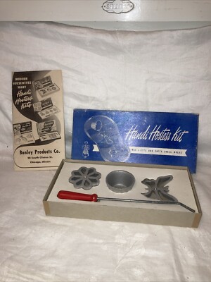 VINTAGE HANDI HOSTESS KIT - WAF-L-ETTE PATTY SHELL  Butterfly Mold & Org Box MCM