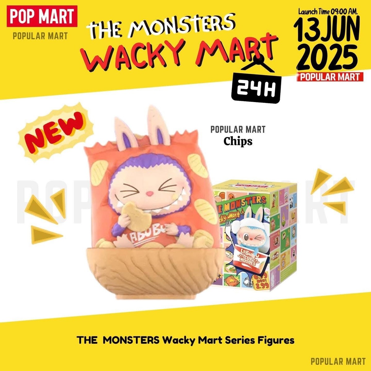 ぬいぐるみ THE MONSTERS Wacky Mart Series Labubu The Monsters Wacky Mart Series Vinyl Plush