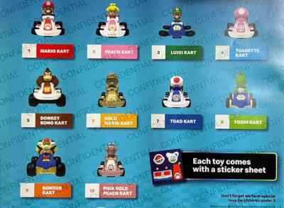 2024 McDONALD'S MARIO KART 8 DELUXE HAPPY MEAL TOYS! SAME DAY