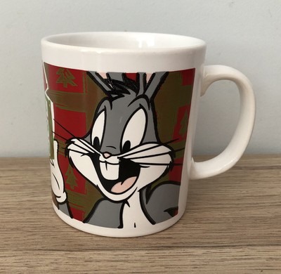 WARNER BROS BUGS BUNNY seltene Vintage WEIHNACHTEN Keramiktasse von Staffordshire sehr guter Zustand