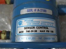 GENUINE KING ENGINEERING MODEL 760 SENSOR CONTROL 760-39-58 MAX PSI 150 PART 889