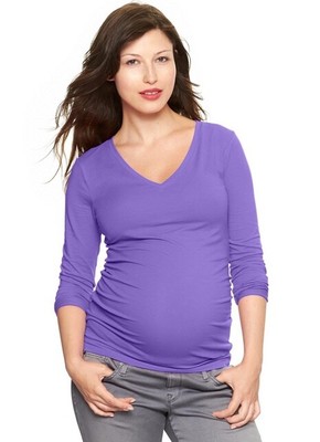 gap v neck long sleeve
