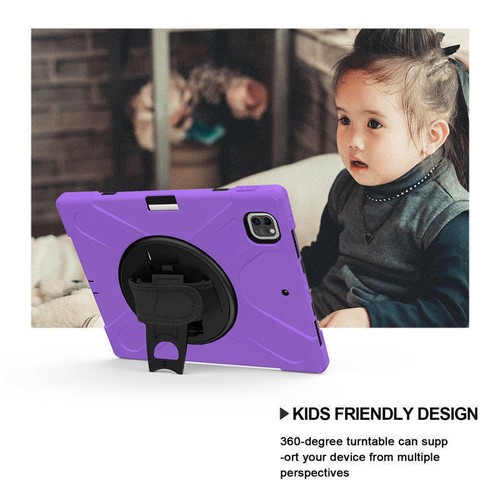 For iPad 10.2 Pro 11 12.9 Mini 5 Shockproof Rotating Case Cover with Pen Holder - Picture 3 of 20