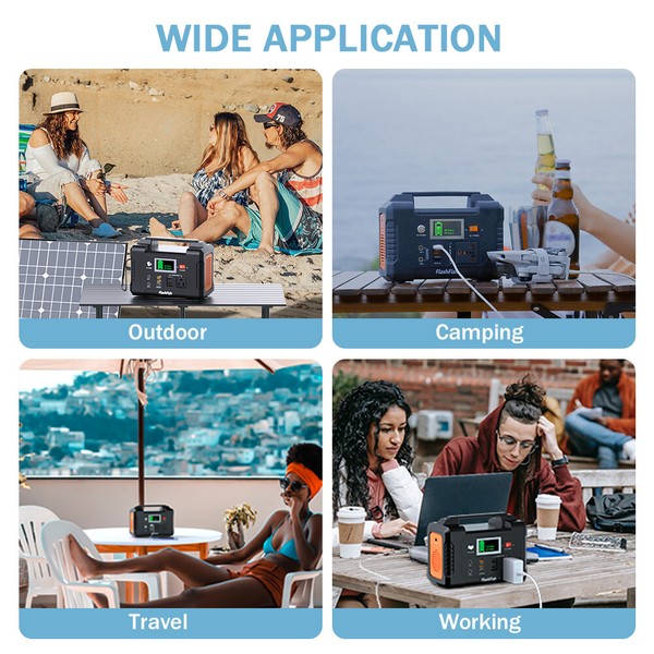 Alternate view of Flashfish 200w 151wh Portable Power Station 60w 18v Foldable Solar Panel A5m0