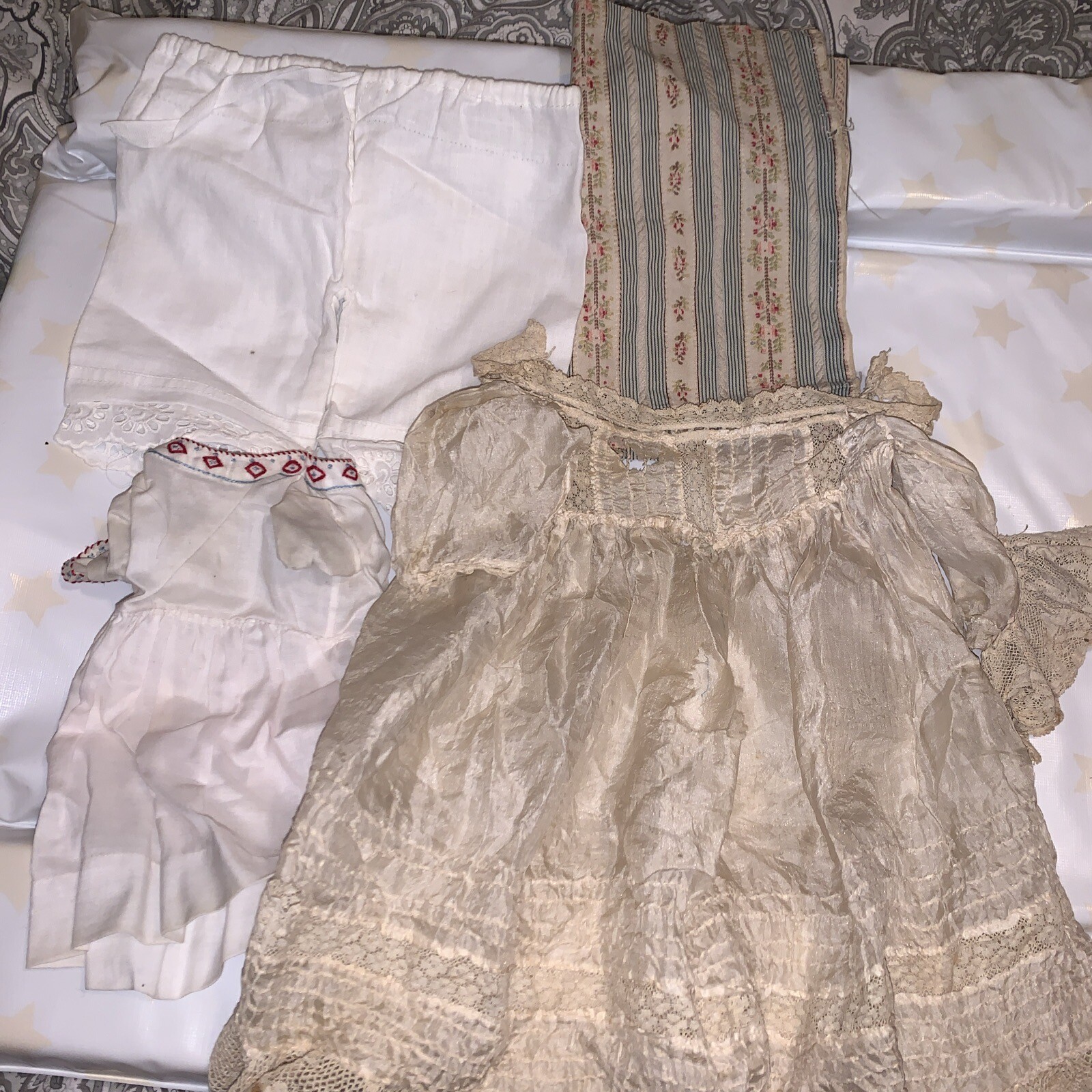 Large Lot Of Antique Doll Clothes eBay