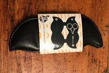 2x New LOT Mustache Grooming Kit in Leather Case Scissors Mini Comb Hipster Gift