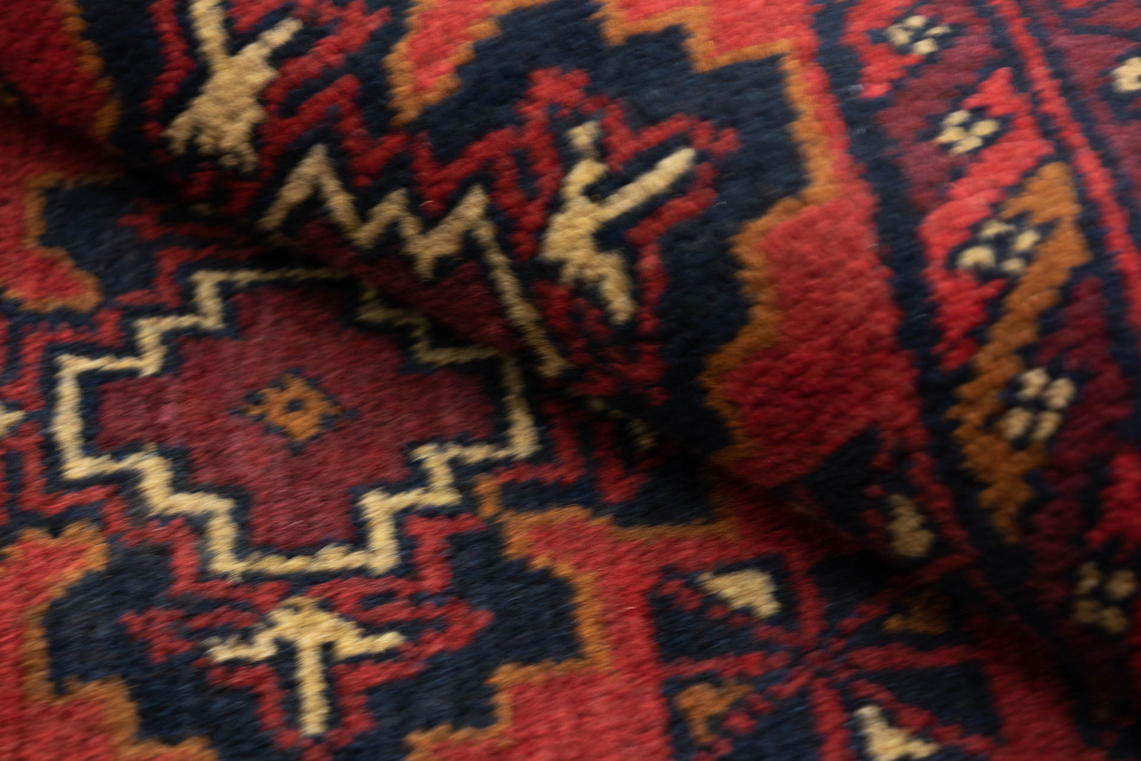 Afghan Khal Mohammadi Teppich Handgeknüpft 50x150 Läufer Braun