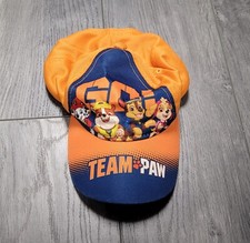 Boys Nick Jr Paw Patrol Baseball Cap/Hat Go Team Paw Orange/Blue