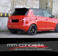 CUP Dachspoiler Ansatz Schwarz FüR Skoda Fabia MK2 RS Aufsatz Spoiler ABS