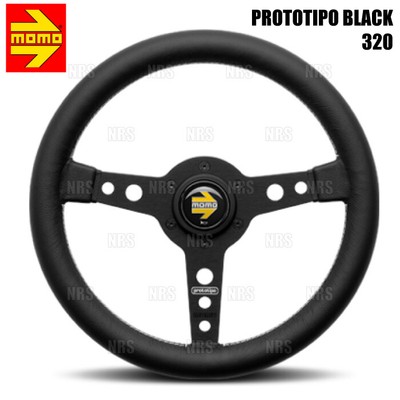 MOMO プロトタイプ Ｐ-1 MOMO(モモ) ステアリング プロトタイプ 35パイ BK P-1 【公式通販】