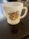 Vintage Anchor Hocking Fire King Milk Glass Milkglass Esso Exxon Tiger Mug
