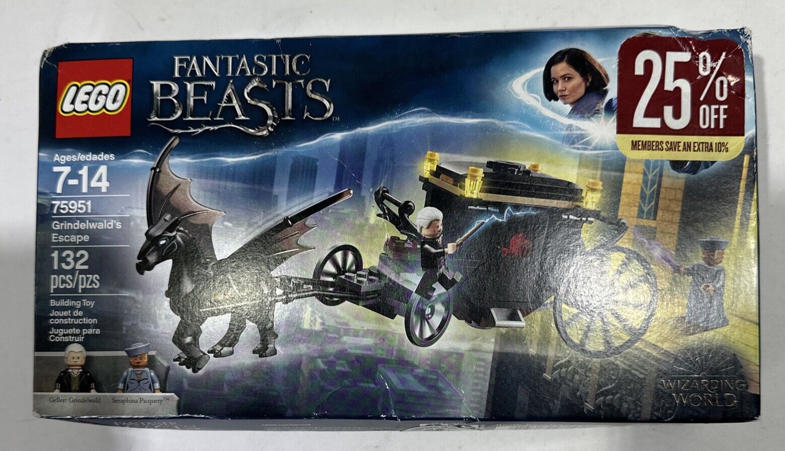Lego 75951 Fantastic Beasts Harry Potter Grindelward's Escape Set New In A Box