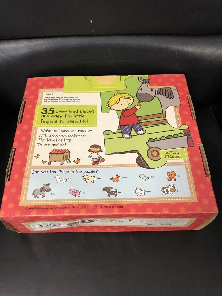 NUEVO Rompecabezas de piso gigante Melisa & Doug On The Farm 35 piezas 3+ años Foto 3 de 4
