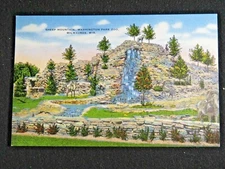 Vintage Postcard Sheep Mountain Washington Park Zoo Milwaukee WI B7294