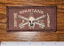 Molon Labe Spartans Velkro Back Tactical Uniform Morale Patch