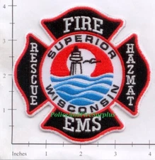 Wisconsin - Superior WI Fire Dept Patch - Lighthouse
