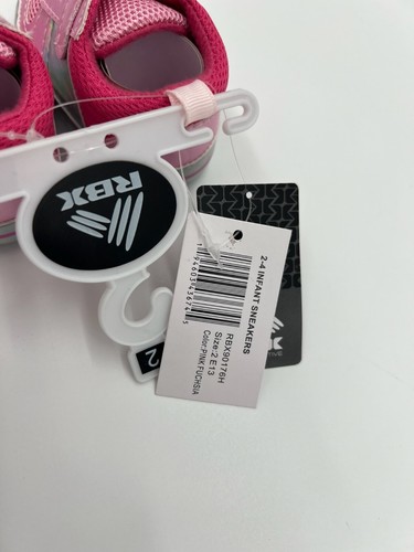 RBX Girls Boys Newborn Infant Sneakers Fuchsia Pink 0-18 months size 3 - Picture 5 of 6
